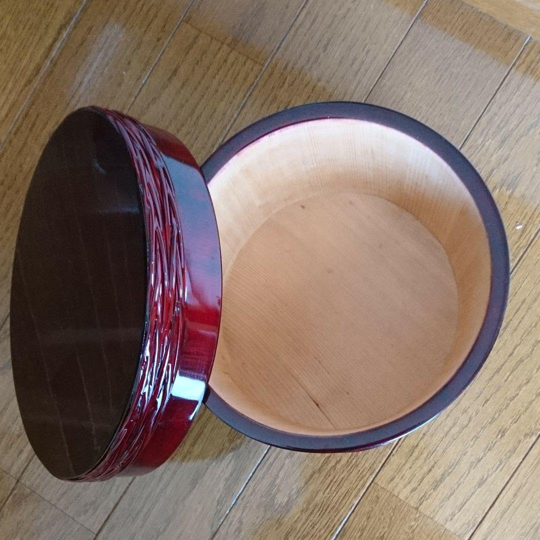 Amazon｜高級塗りおひつ キッチン用品 直径約 18,5㎝ おひつ｜おひつ